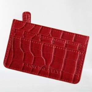 5/$30 💥 B-low The Belt Croc Card Case Red - New in Package!!